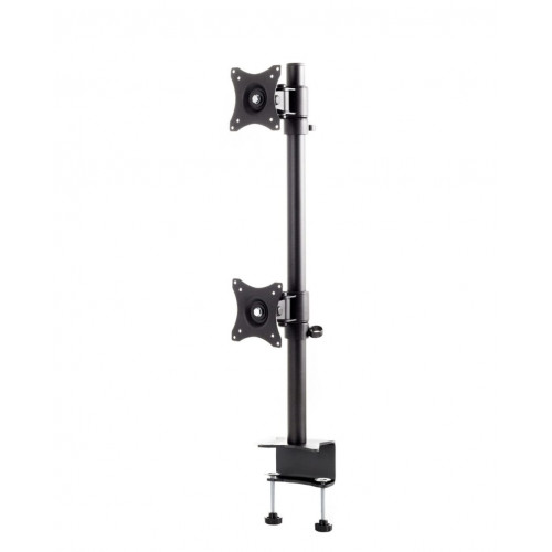 Desktop Mount for Two 19-27" Screens, vertical setup