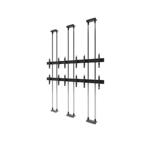 Video Wall Bolt Down Floor-to-Ceiling Mount, modular 3x2, for screens 50-57", landscape