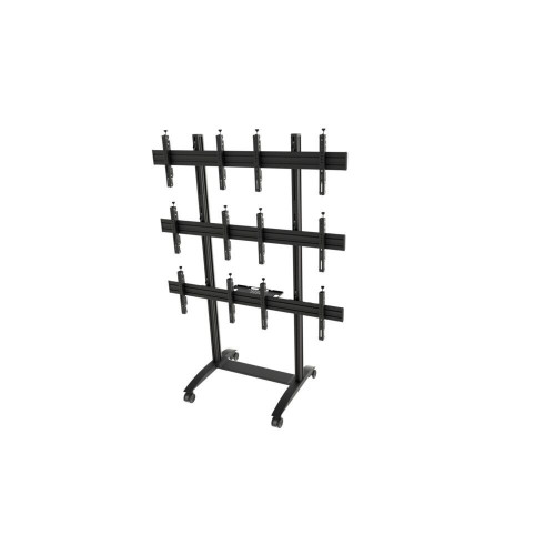 Video wall trolley, modular 2x3, for screens 42-49", landscape