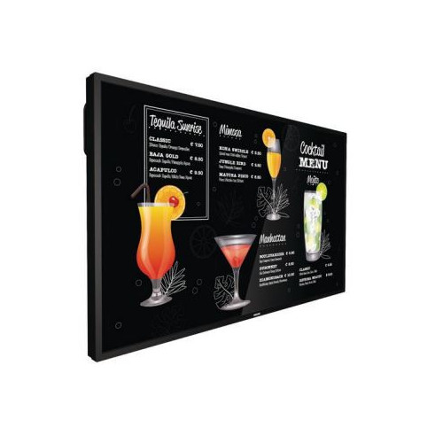 Philips 43" 750cd, 43 UHD, 24/7 land/port, full failover, SDM-L, even bezel, metal frame, CMND&Control, USB Media Player