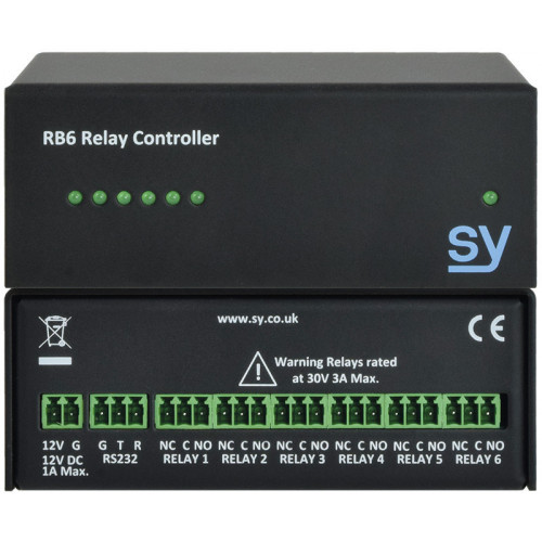 Compact 6 Low Voltage Relay Unit With R232 Control