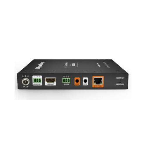 1080p60Hz Decoder | PoE | Audio De-embed | USB | Video Wall | IR & RS232 Routing